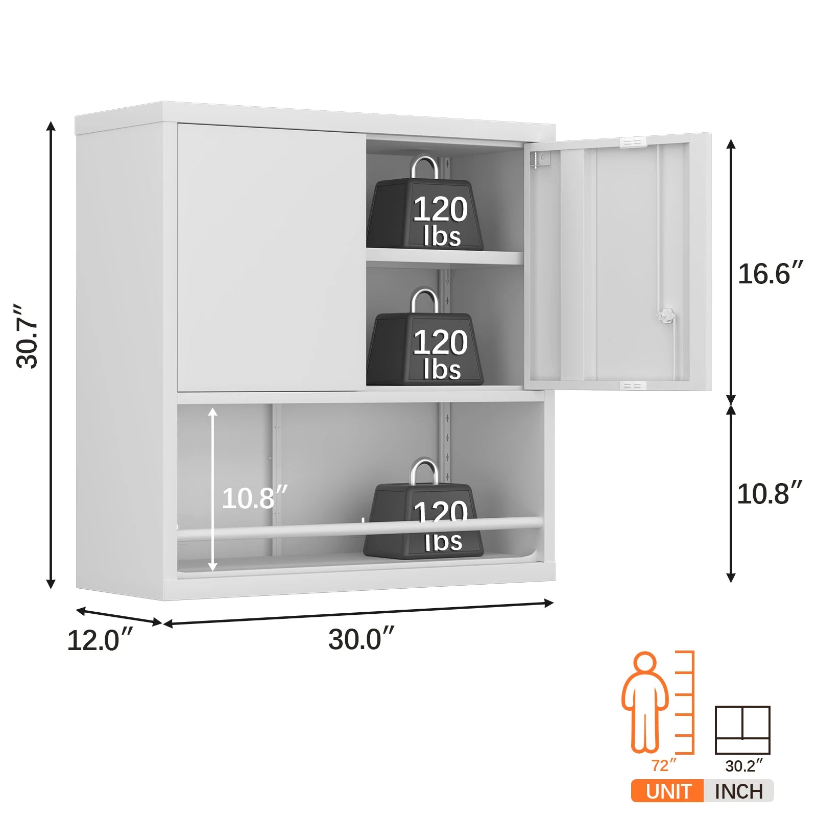 Metall Regal Schrank