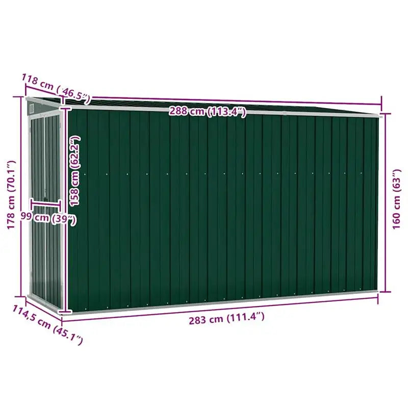 Metall Schrank Grün