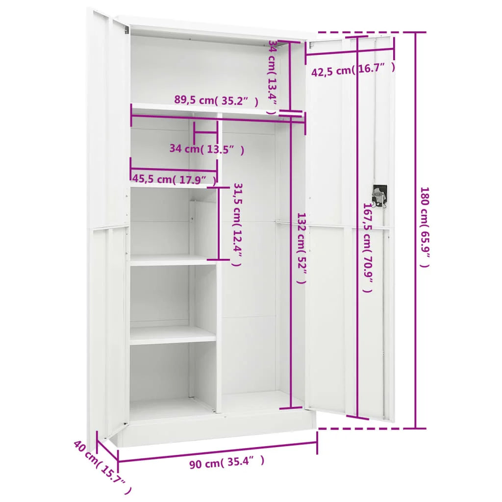 Metallschrank 180x90x40