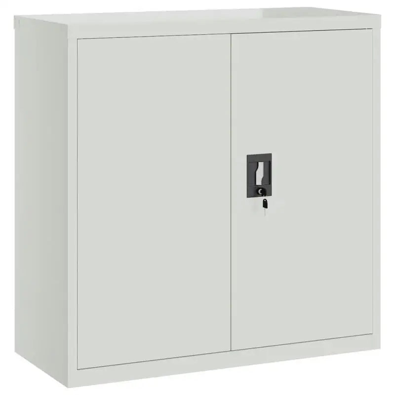 Grauer Metallschrank