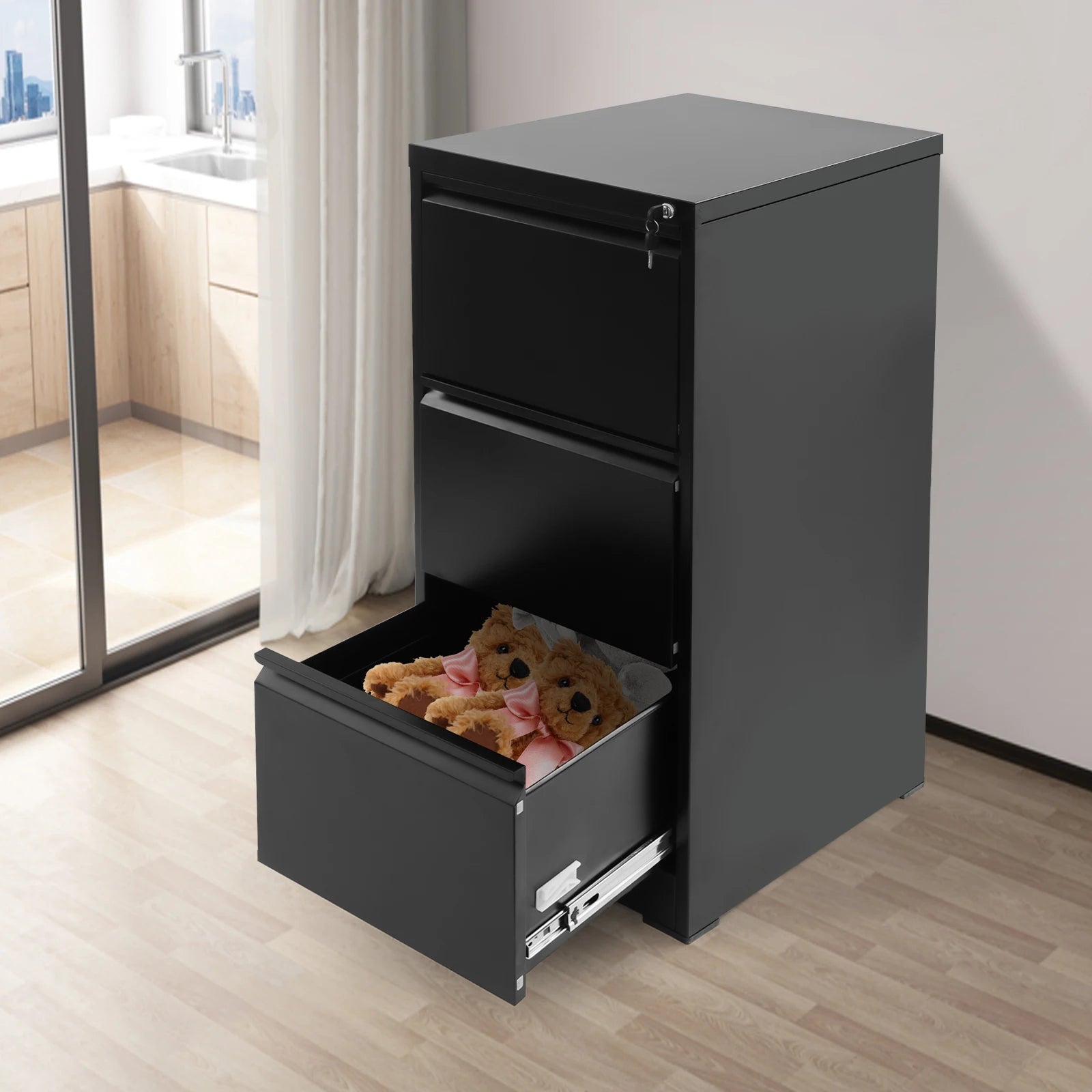 Black Metal Cabinet