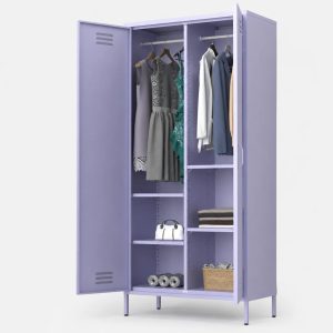 Bunter Metallschrank