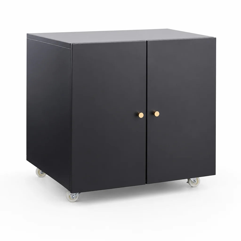 Kleiner Schrank Schwarz Metall