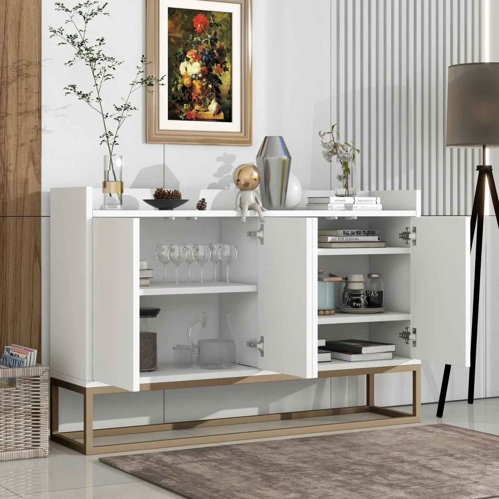 Metal Buffet Cabinet