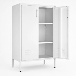 Metal Cabinet With Shelves