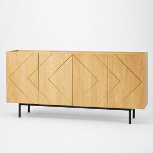 Schrank Industrial Metall Holz
